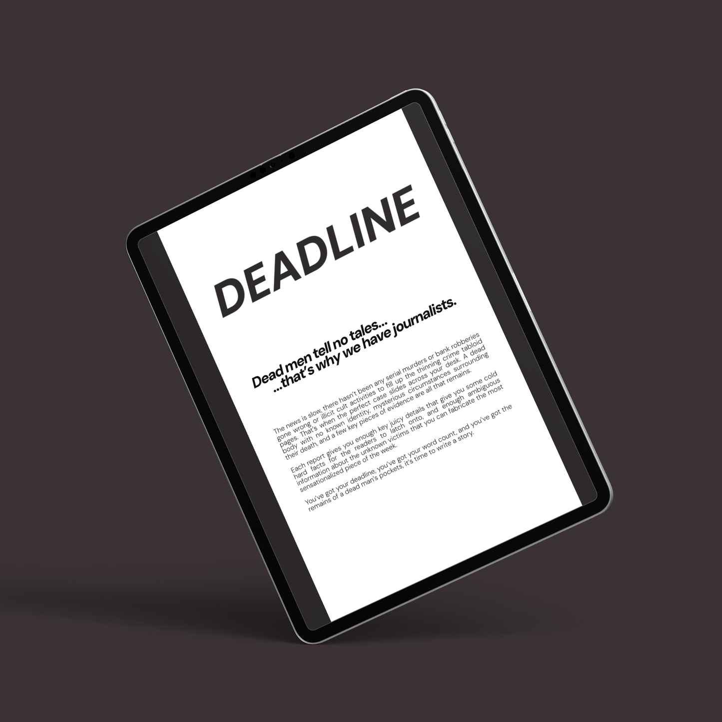 Deadline Digital Edition