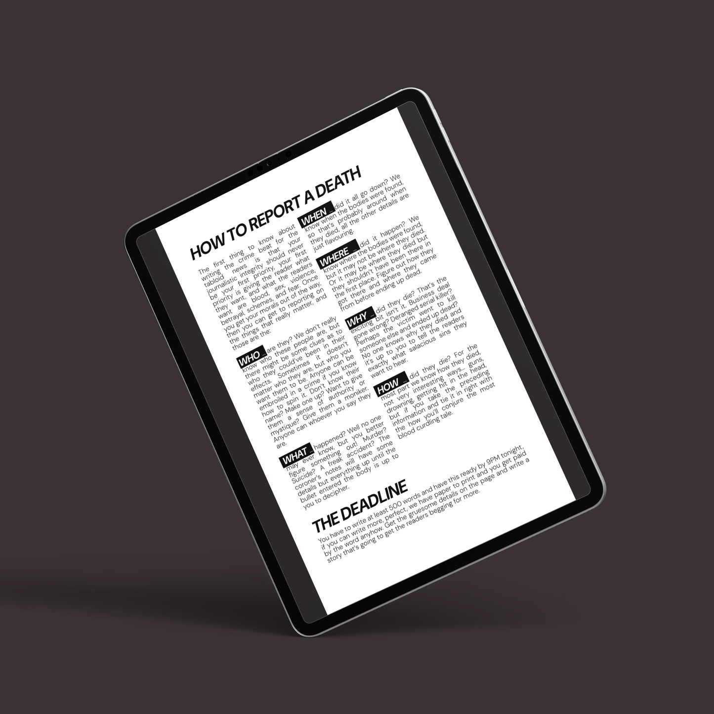 Deadline Digital Edition